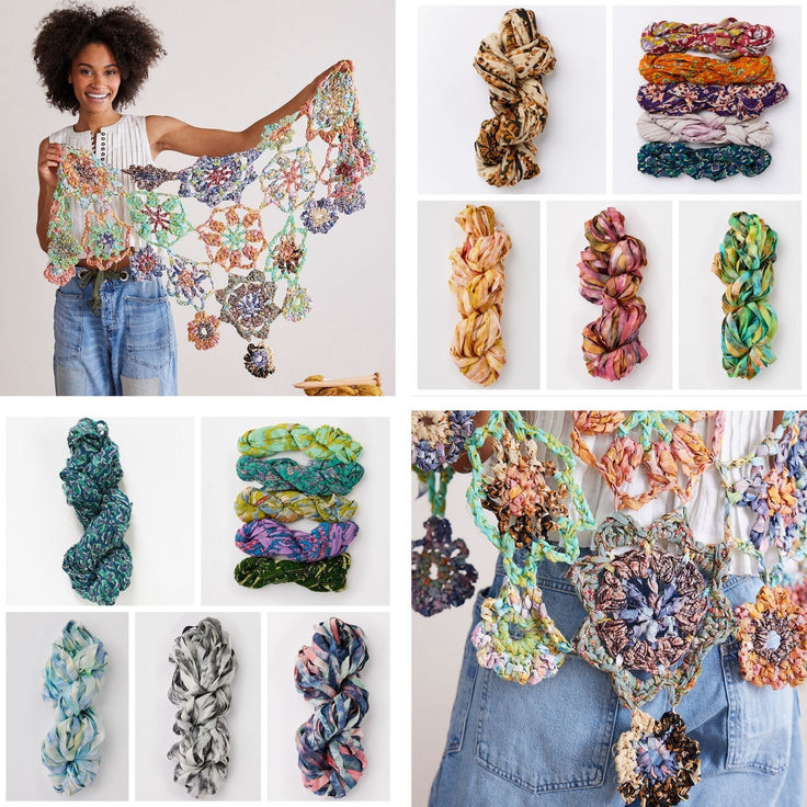 The Frolic Flower Shawl Crochet Challenge ~ Go Deep into Yarn and Color!