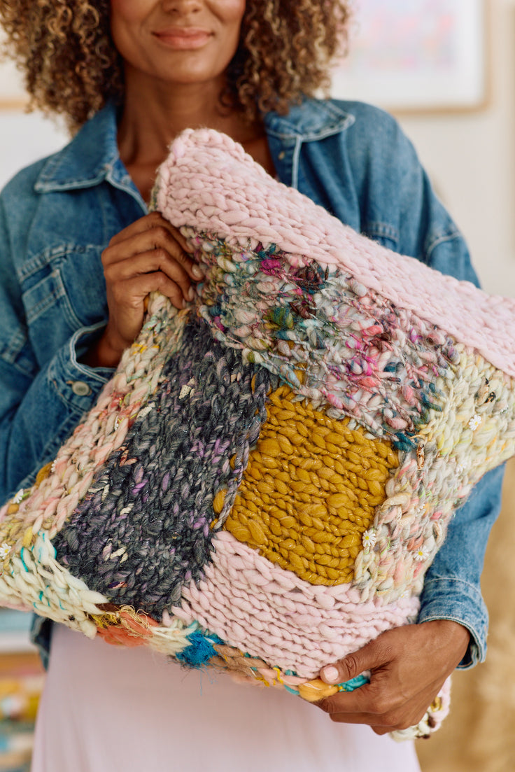 Cozy Cabin Pillow ~ Knitalong Kit