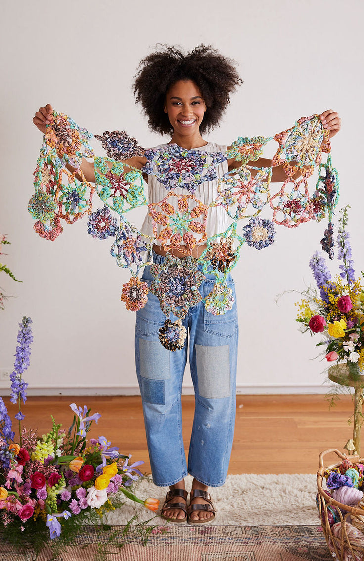 Frolic Flower Crochet Shawl Pattern