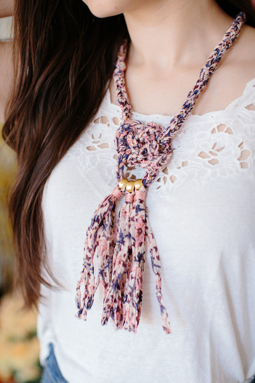 Knit Collage Celtic Knot Necklace Pattern