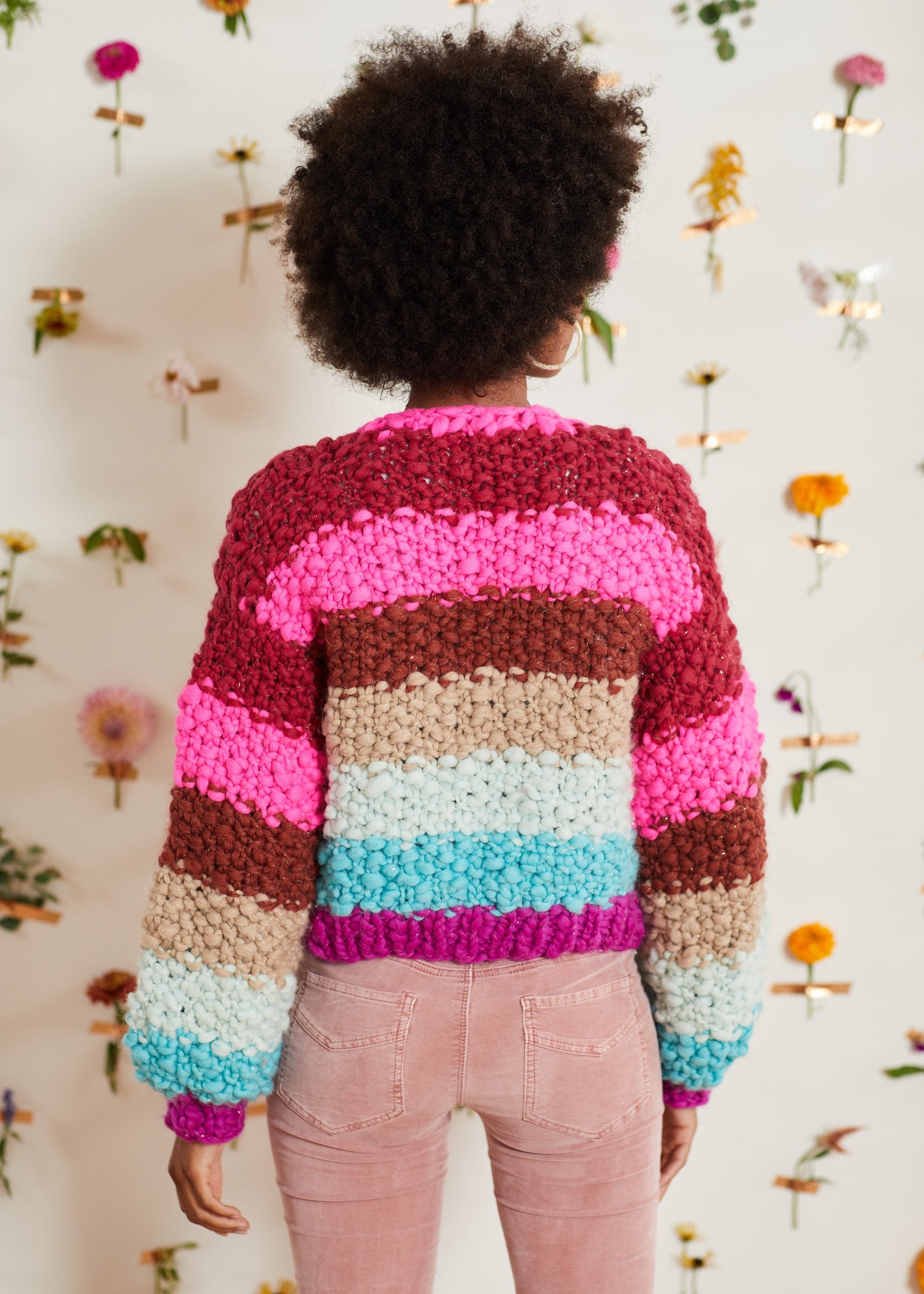 Knit Collage Over the Rainbow Cardi Pattern