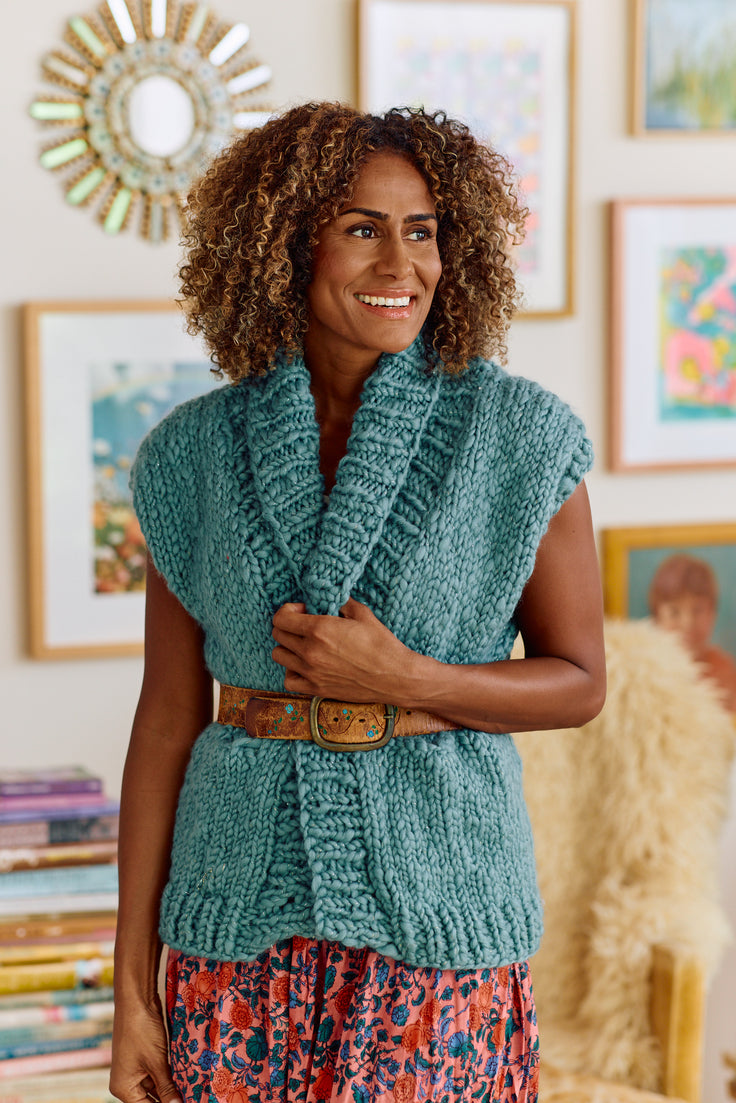 Rodeo Vest Solid ~ Knitalong Kit