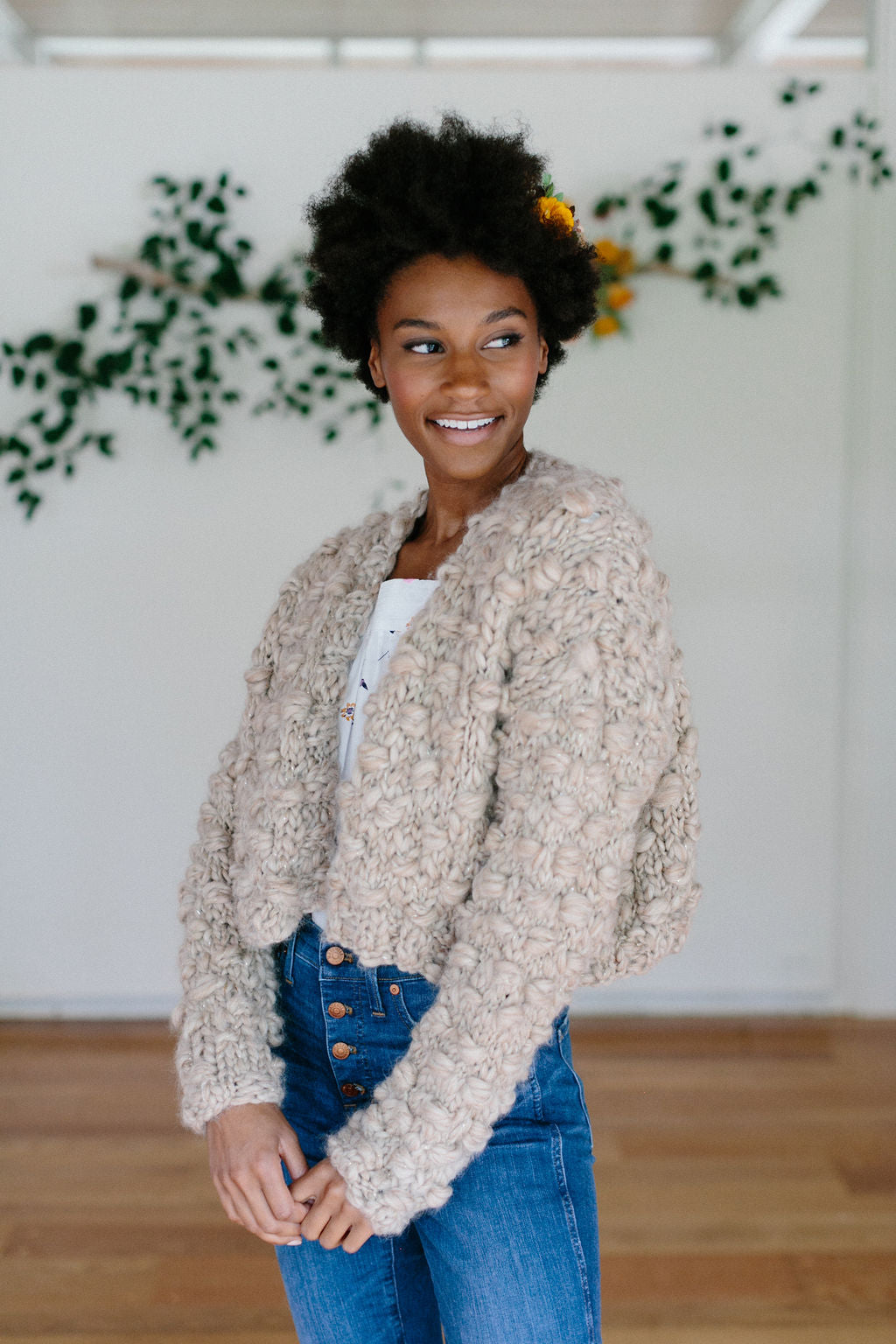 Snowfall Bobble Cardi Class