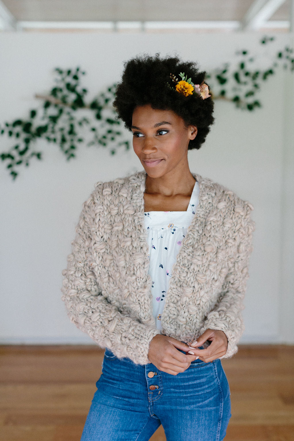 Snowfall Bobble Cardi Class