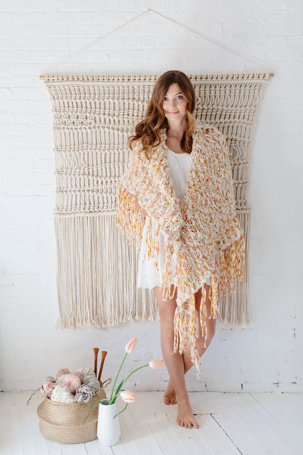 Knit Collage Art School Shawl Pattern