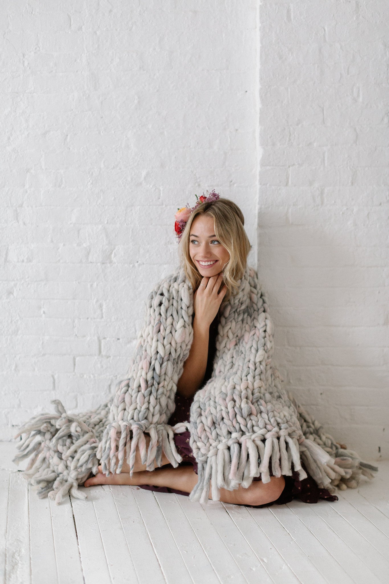 Knit Collage Cozy Companion Blanket Knitting Pattern