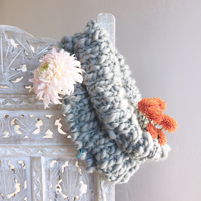 Knitalong week 2 ~ rustic handspun poncho