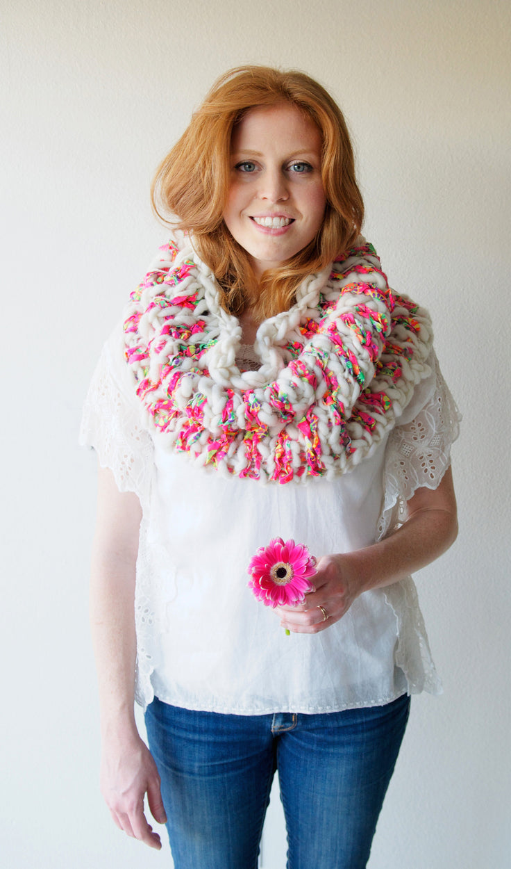 The Stripe Story Knit Cowl Pattern