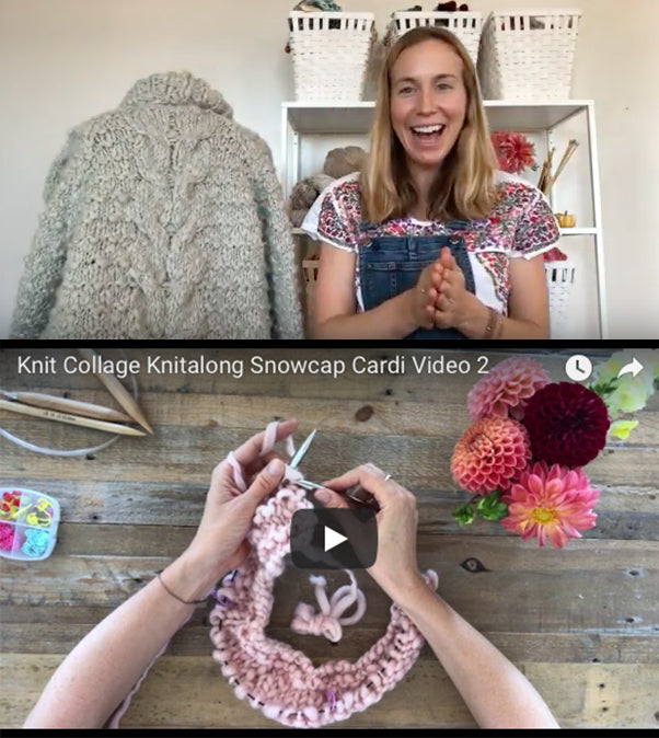 Snowcap Cardi Week One Tutorials