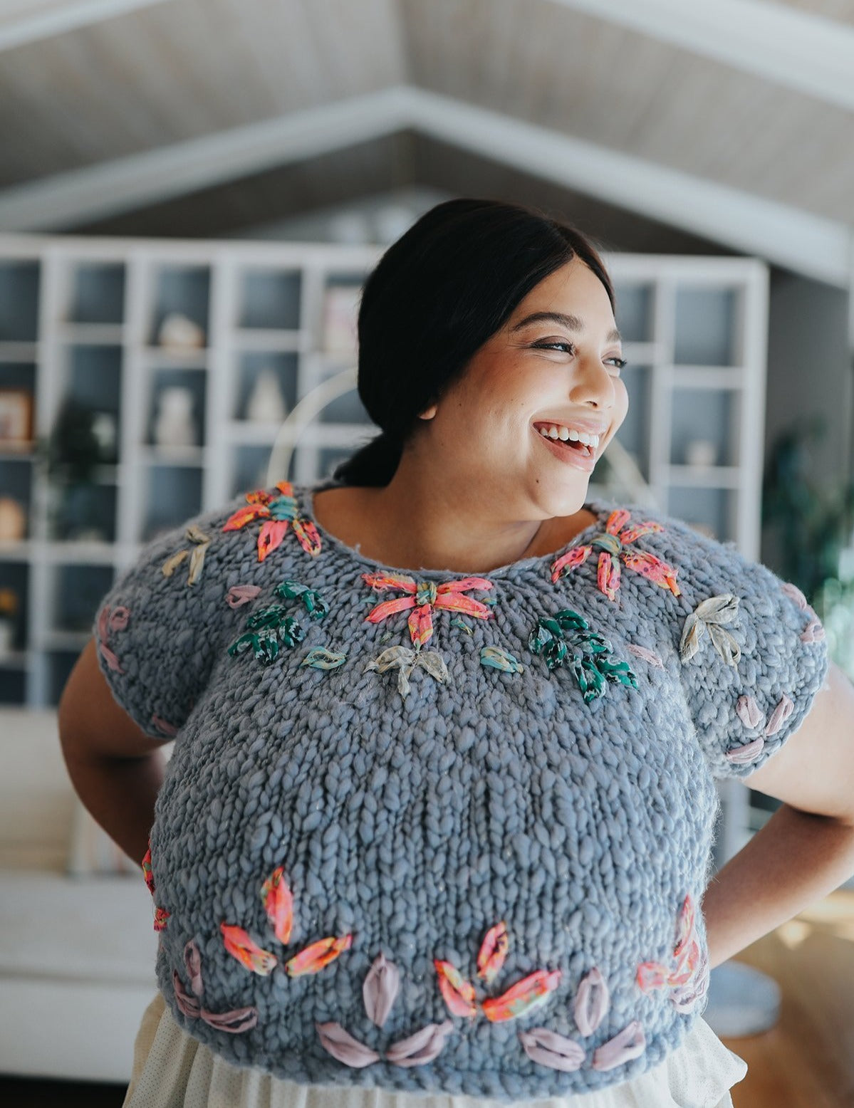 Kaleidoscope Embroidered Sweater Pattern
