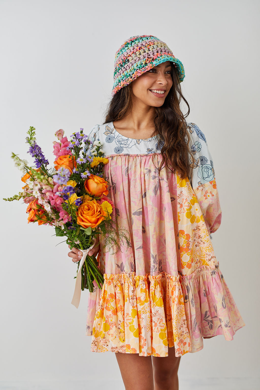 Wildflower Bouquet Bucket Hat Pattern