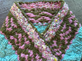 Adventure Scarf ~ True Olive / Blue My Mind Sample 63