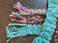 Adventure Scarf ~ True Olive / Blue My Mind Sample 63