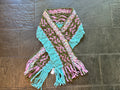Adventure Scarf ~ True Olive / Blue My Mind Sample 63