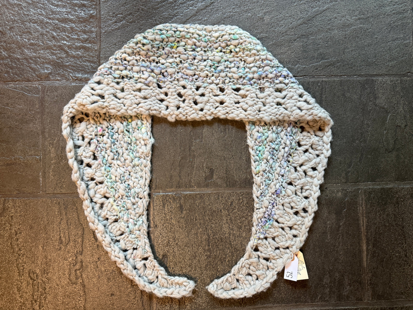 Amulet Shawl ~ Fog Heather / Chasing Rainbows Sample 52