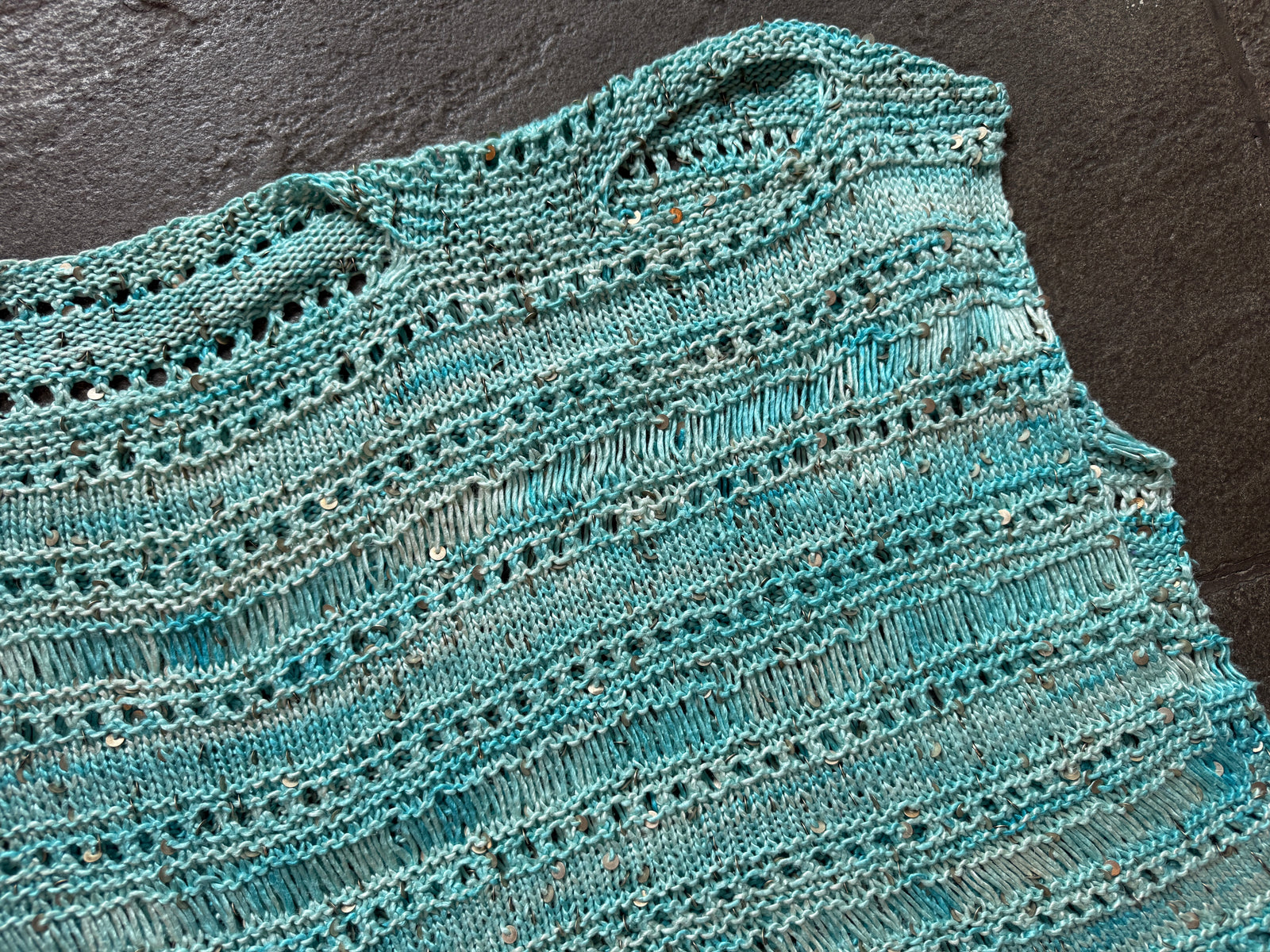 Andromeda Top ~ Blue Lagoon Sample 86