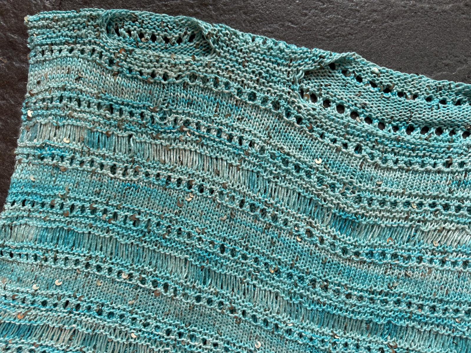 Andromeda Top ~ Blue Lagoon Sample 86
