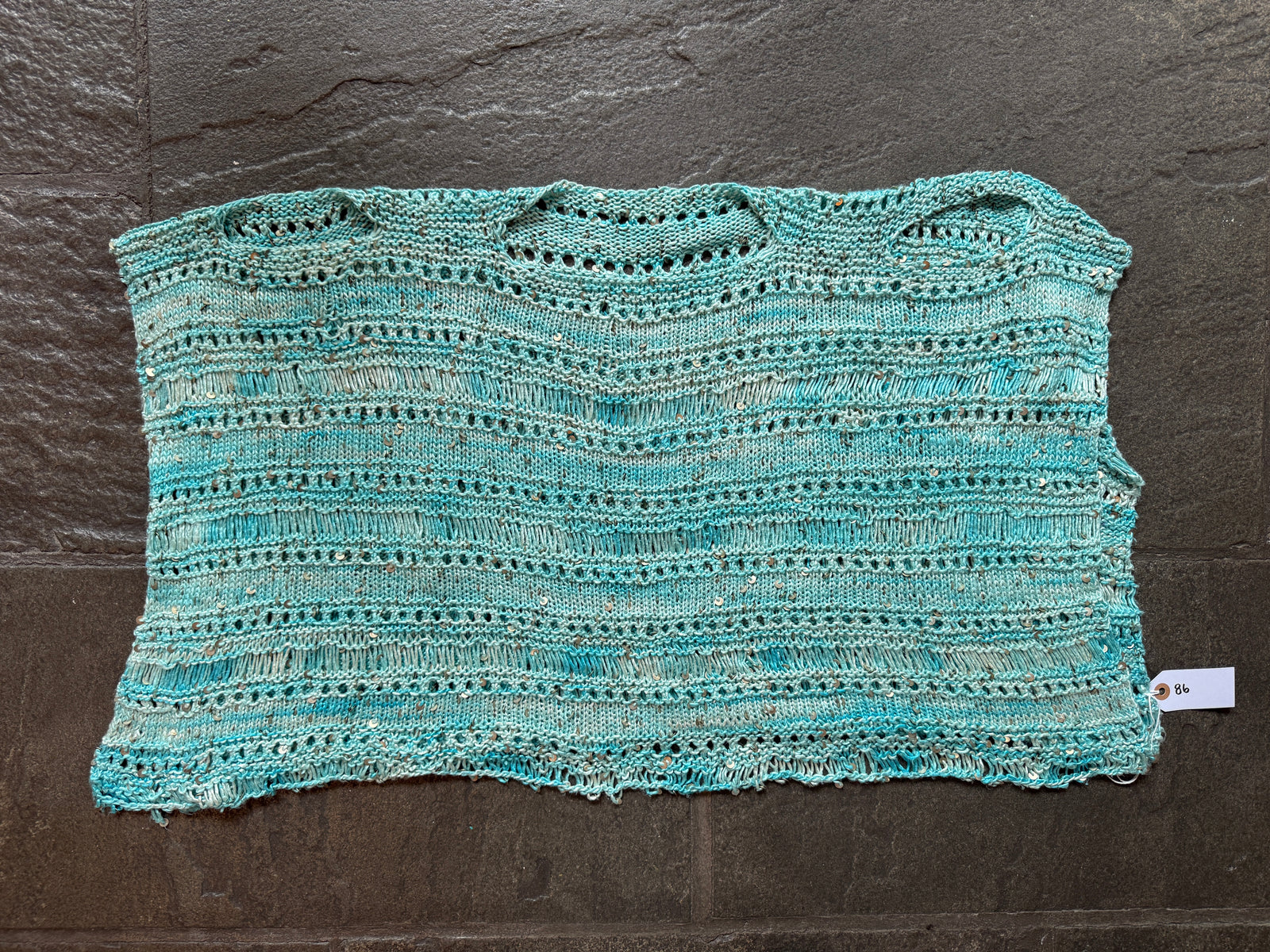 Andromeda Top ~ Blue Lagoon Sample 86