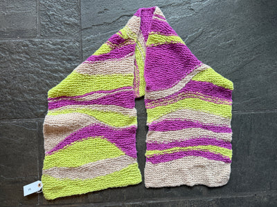 Aura Scarf ~ Magenta Magic / Electric Lime Sample 14