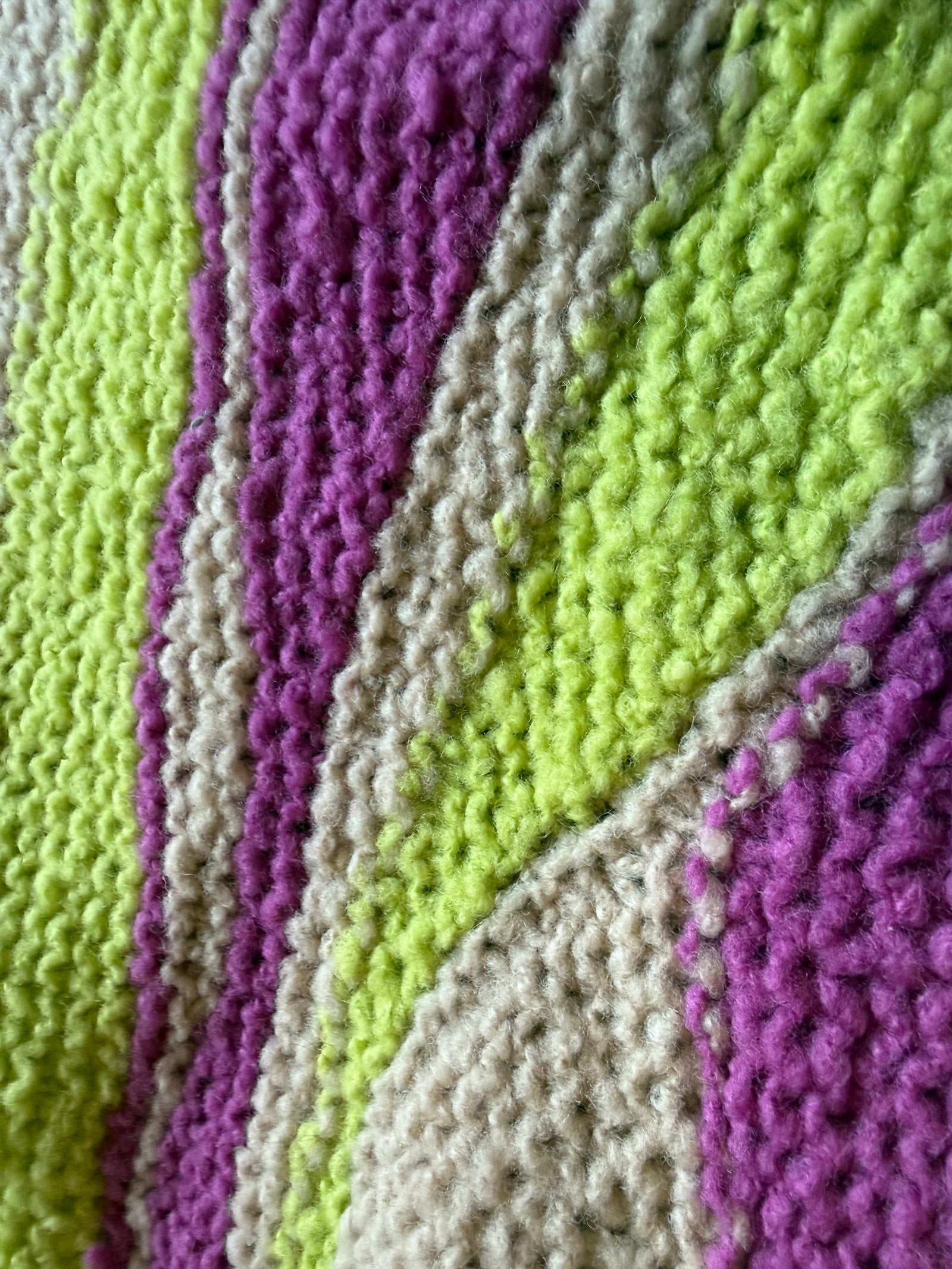 Aura Scarf ~ Magenta Magic / Electric Lime Sample 14