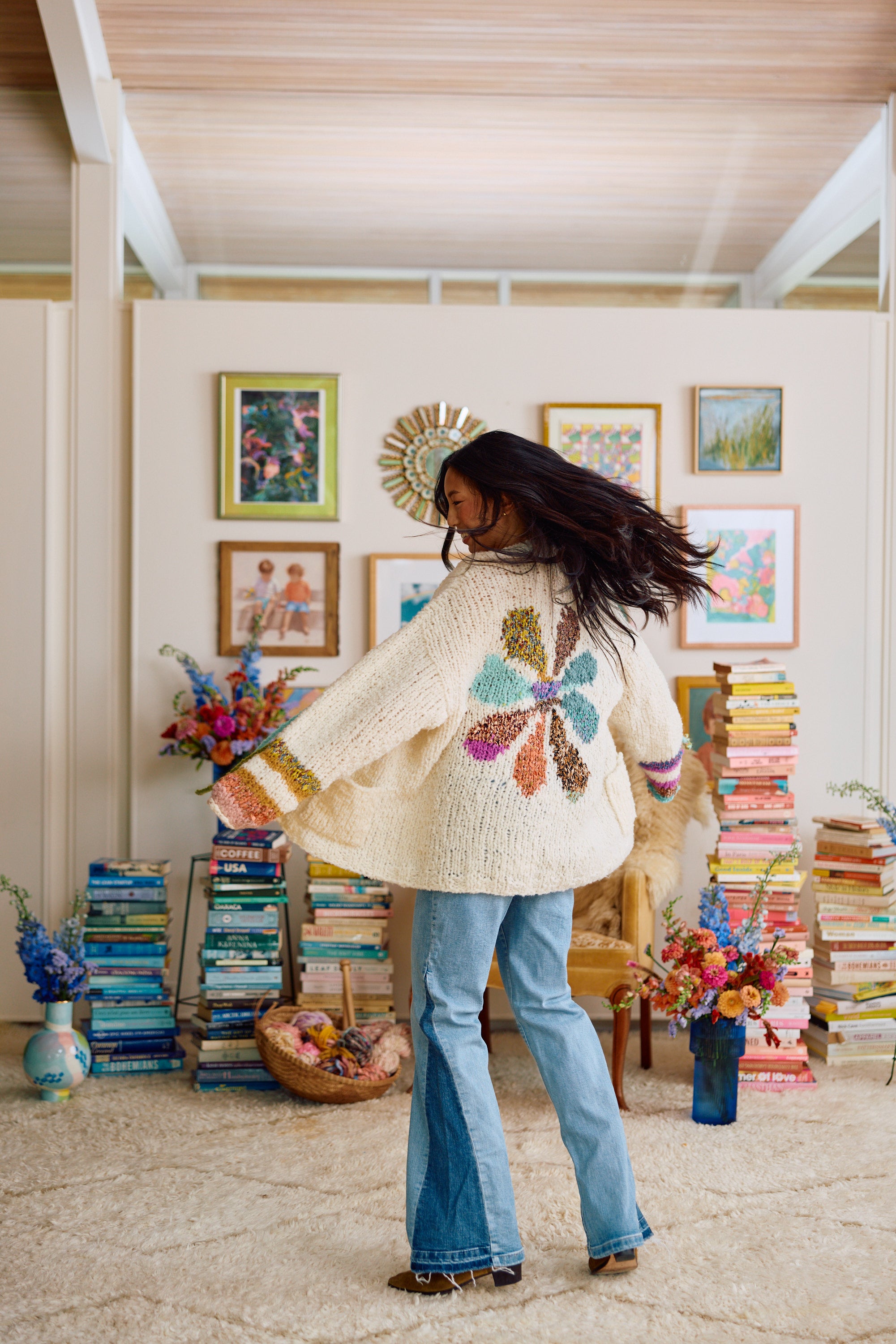 Awesome Blossom Cardi Kit – Knit Collage