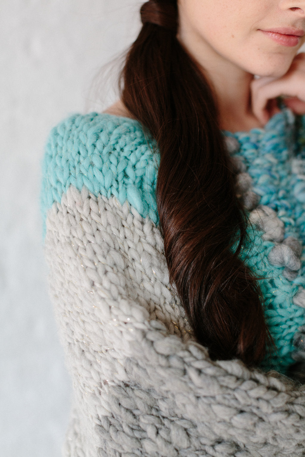 Knit Collage Be Mine Striped Sweater Pattern