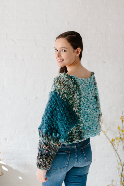 Knit Collage Be Mine Striped Sweater Pattern