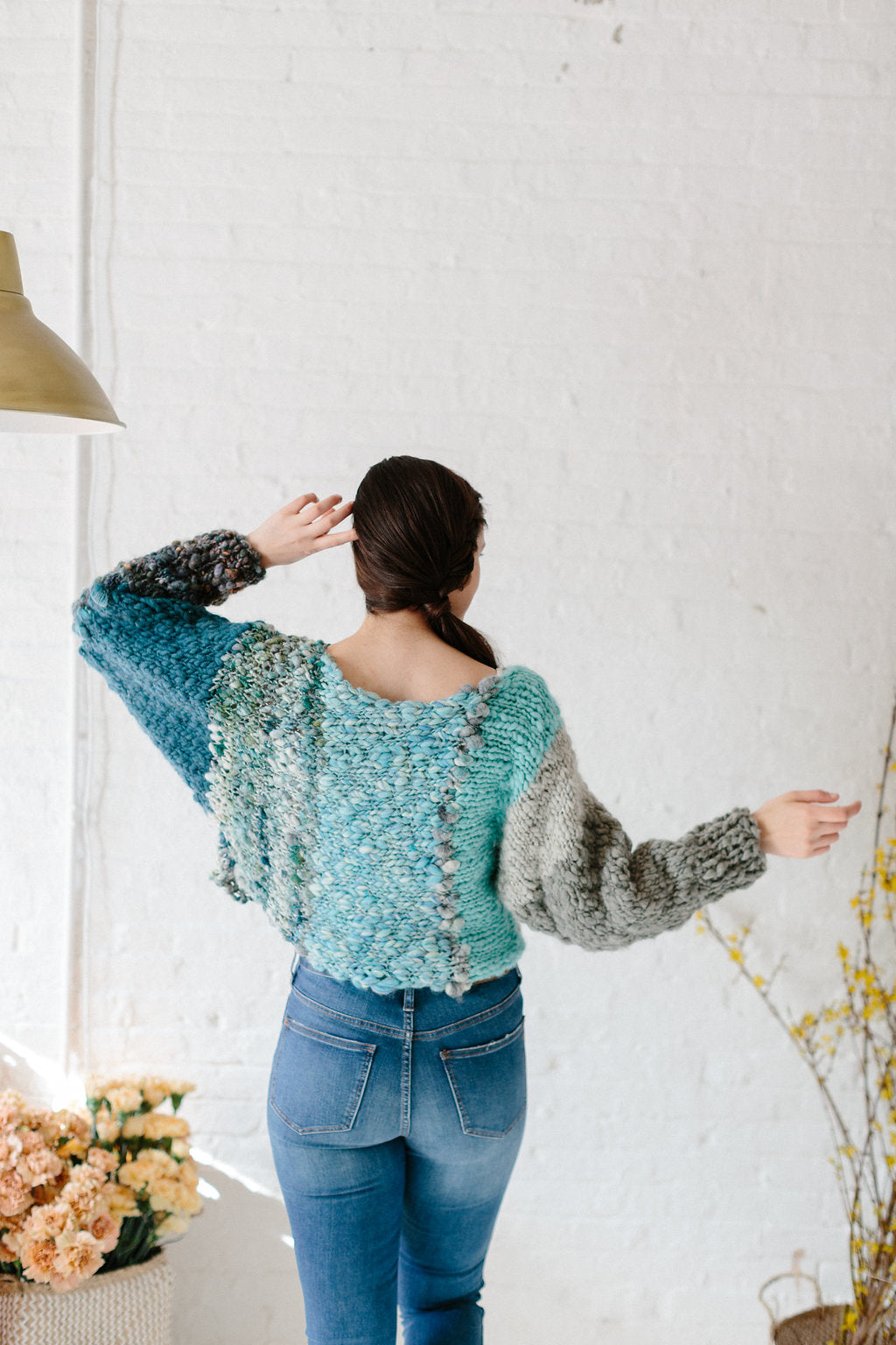 Knit Collage Be Mine Striped Sweater Pattern