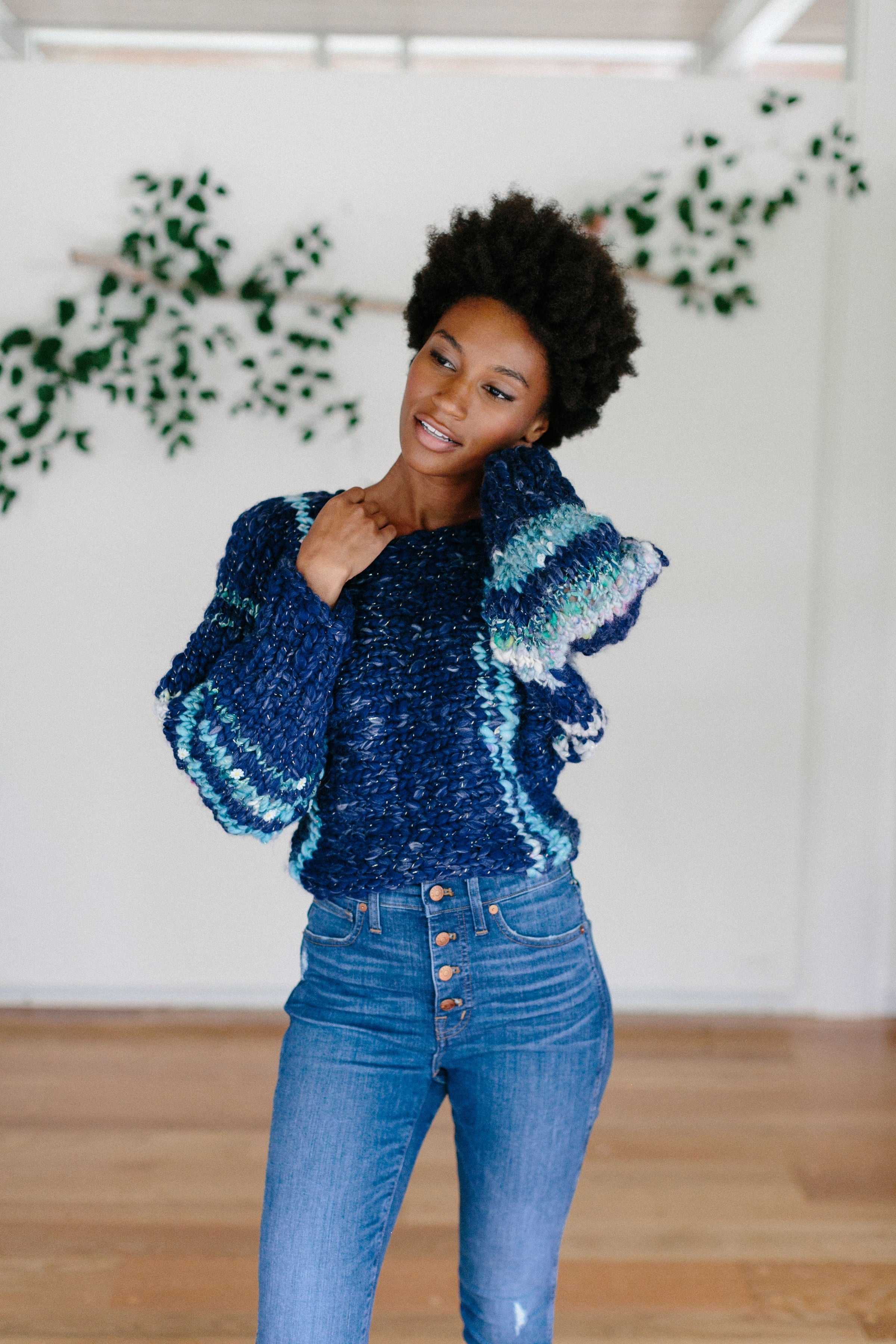 Knit Collage Be Mine Striped Sweater