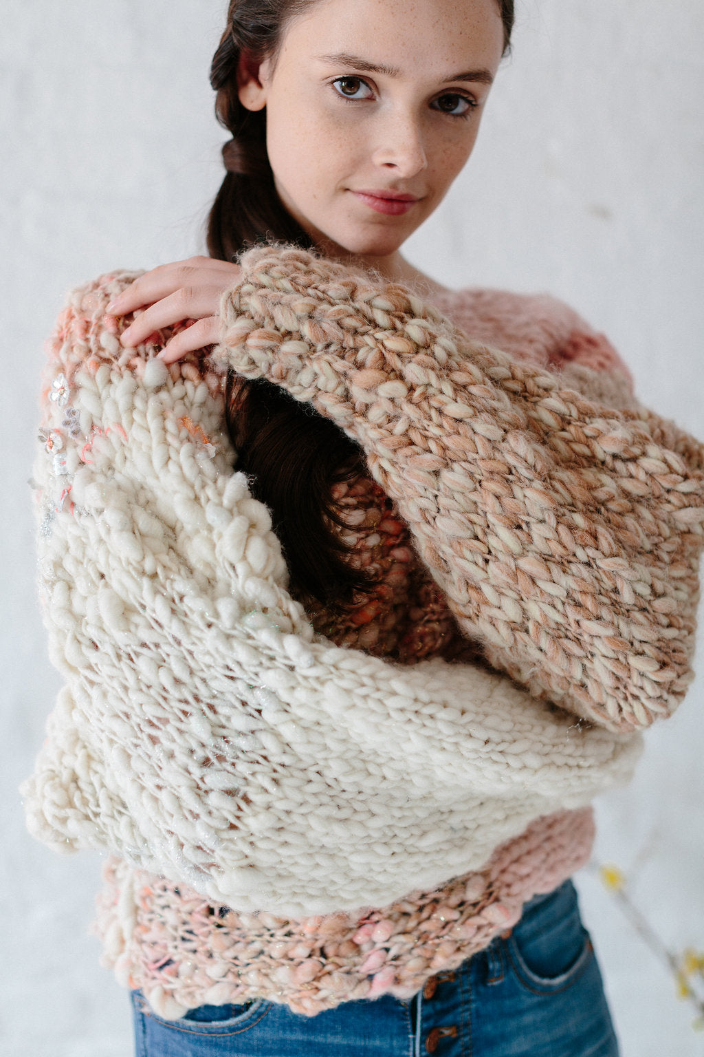 Knit Collage Be Mine Striped Sweater Pattern