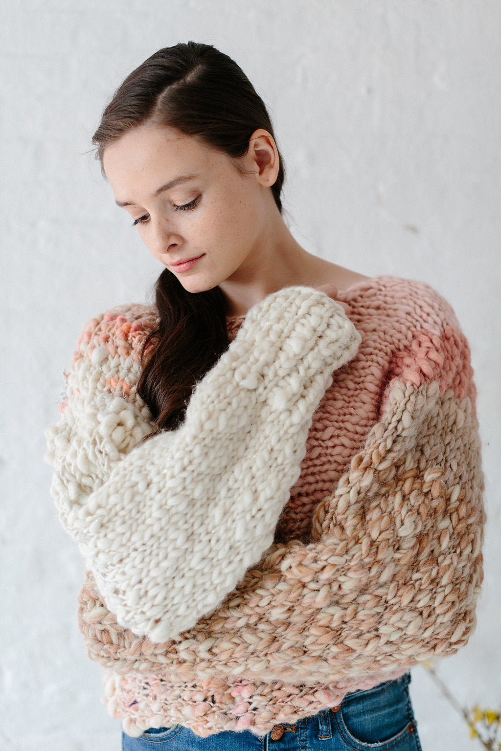Knit Collage Be Mine Striped Sweater Pattern