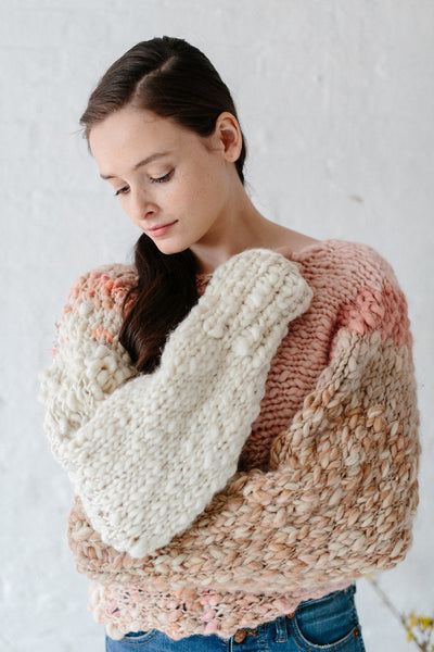 Knit Collage Be Mine Striped Sweater Pattern