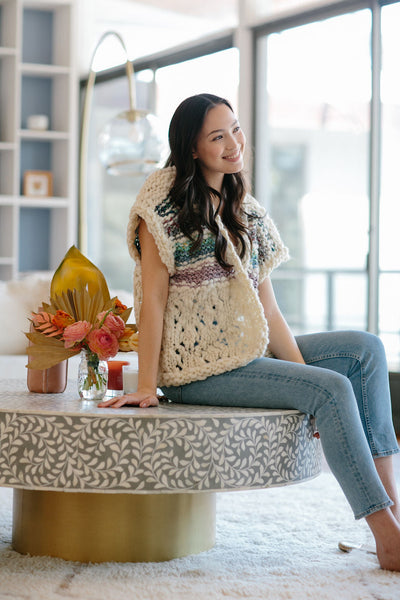Knit Collage Beachy Cardi Pattern
