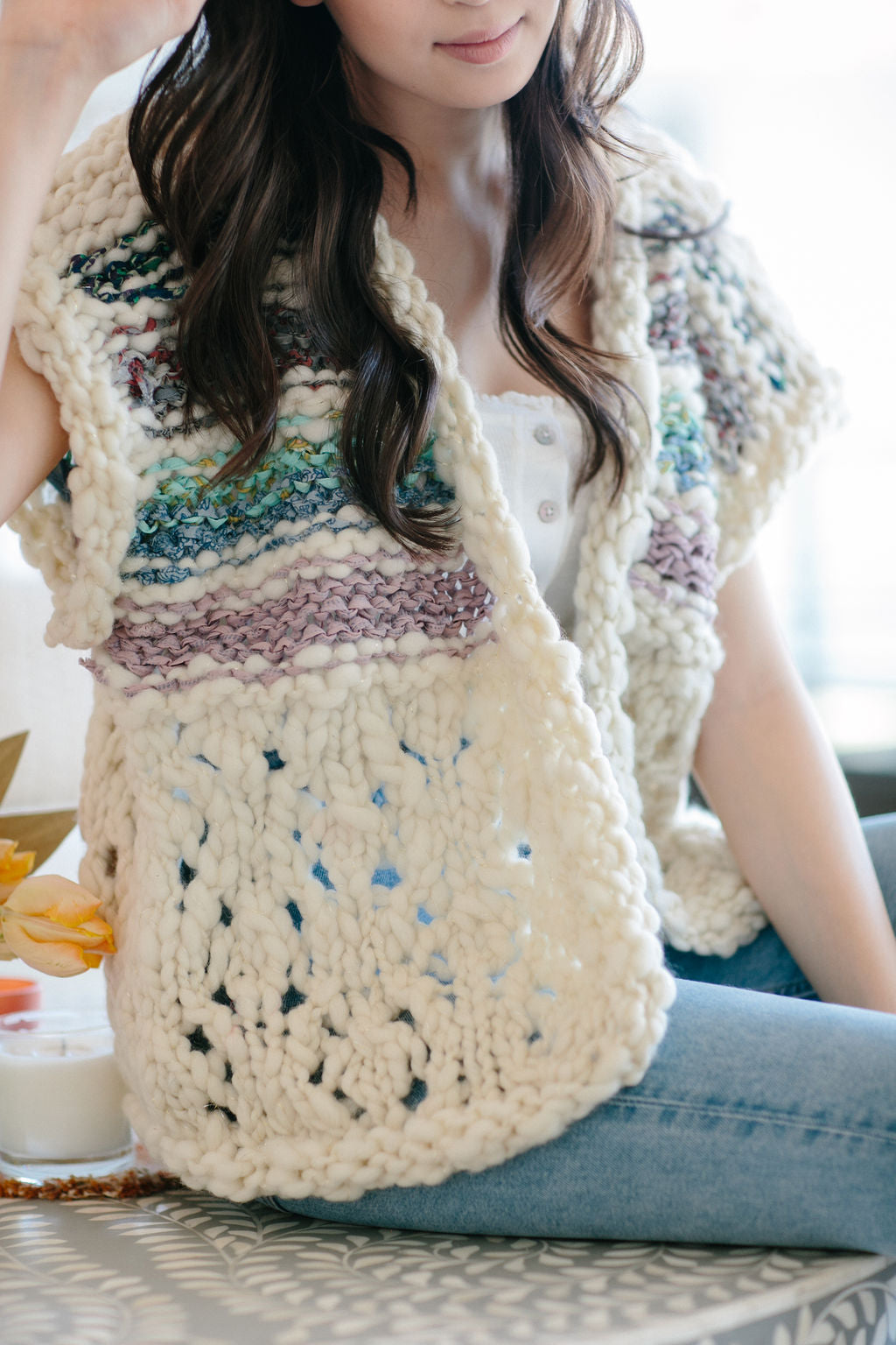 Knit Collage Beachy Cardi Pattern