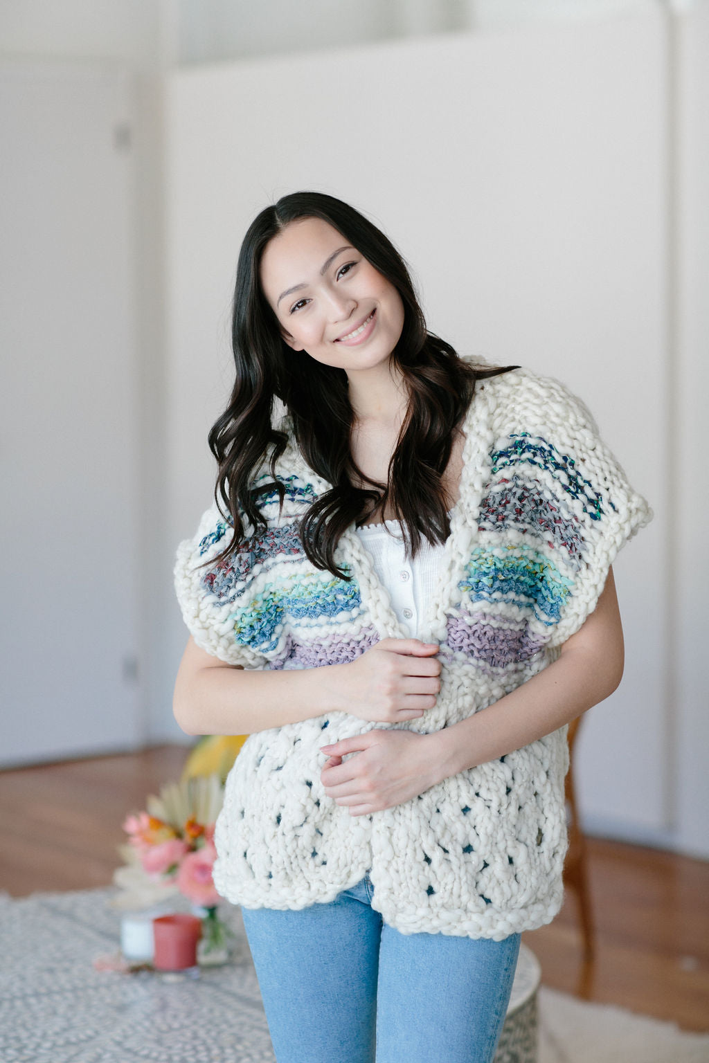 Knit Collage Beachy Cardi Pattern