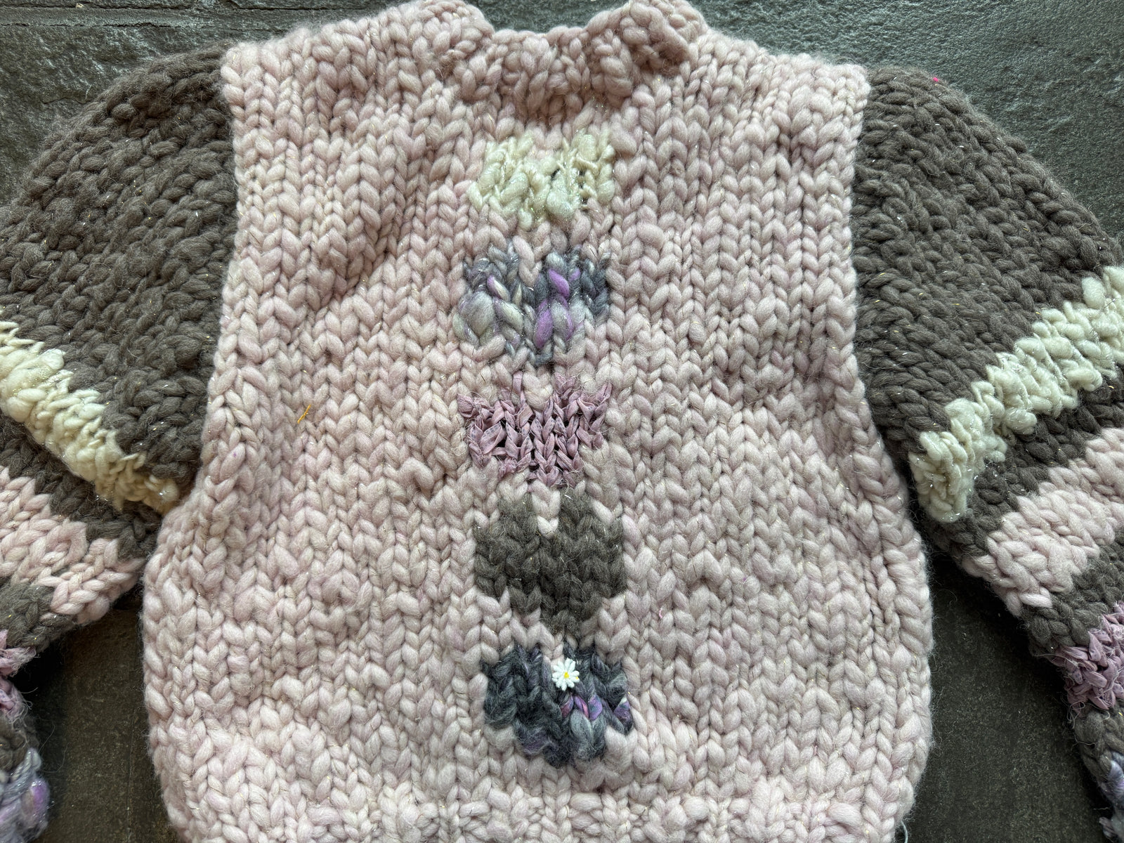 Big Love Sweater ~ Dusty Lavender / Twig Sample 9
