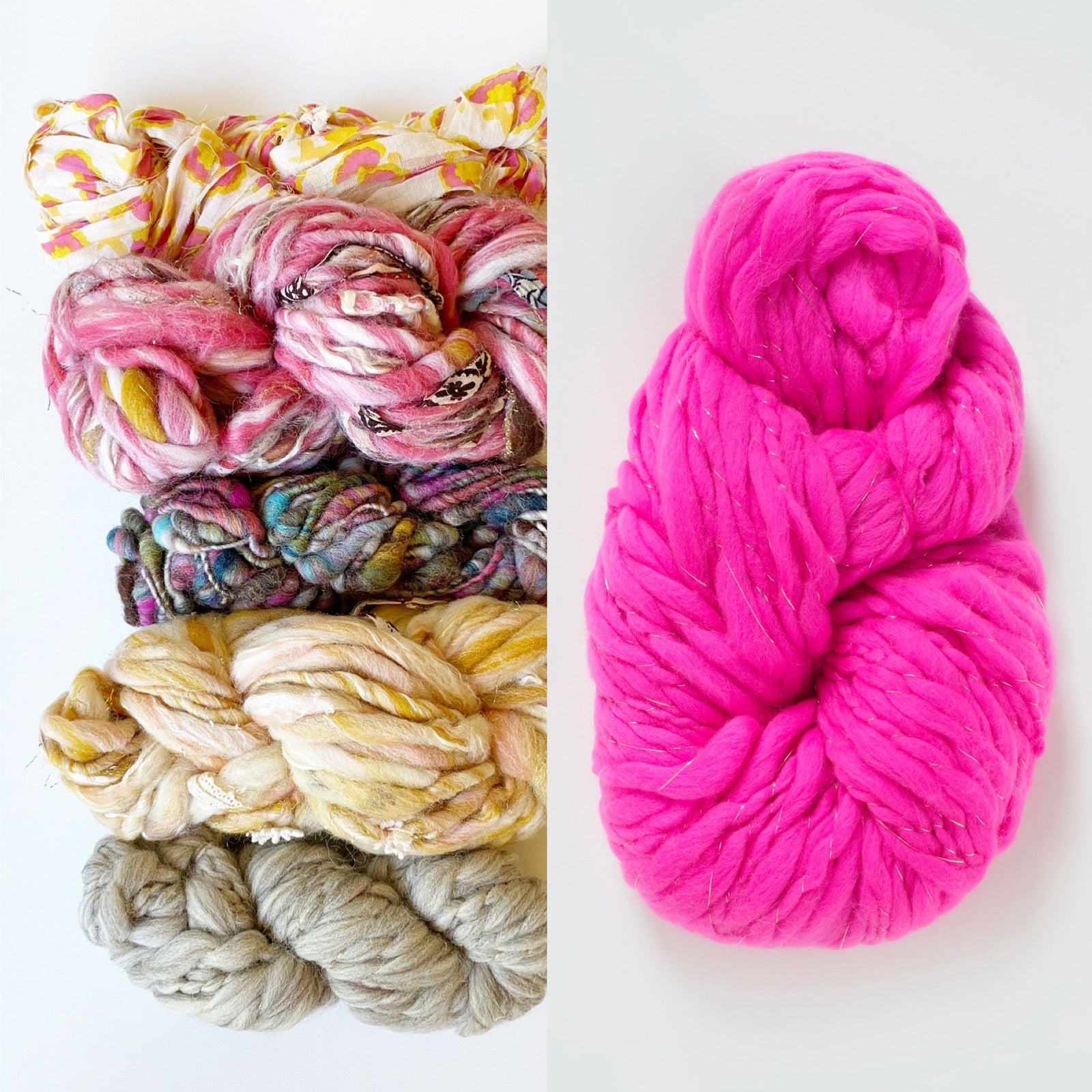 Bonfire Crescent Shawl Kit