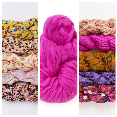 Rodeo Vest Mixed Yarn ~ Knitalong Kit