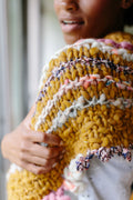 Knit Collage Bonfire Crescent Shawl Pattern