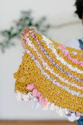 Knit Collage Bonfire Crescent Shawl Pattern