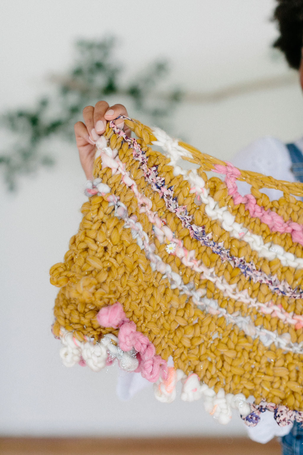 Knit Collage Bonfire Crescent Shawl Pattern