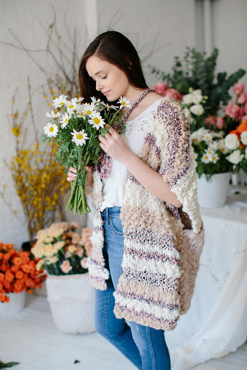 Knit Collage Both Sides Now Poncho Pattern