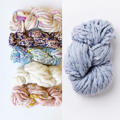 Bonfire Crescent Shawl Kit