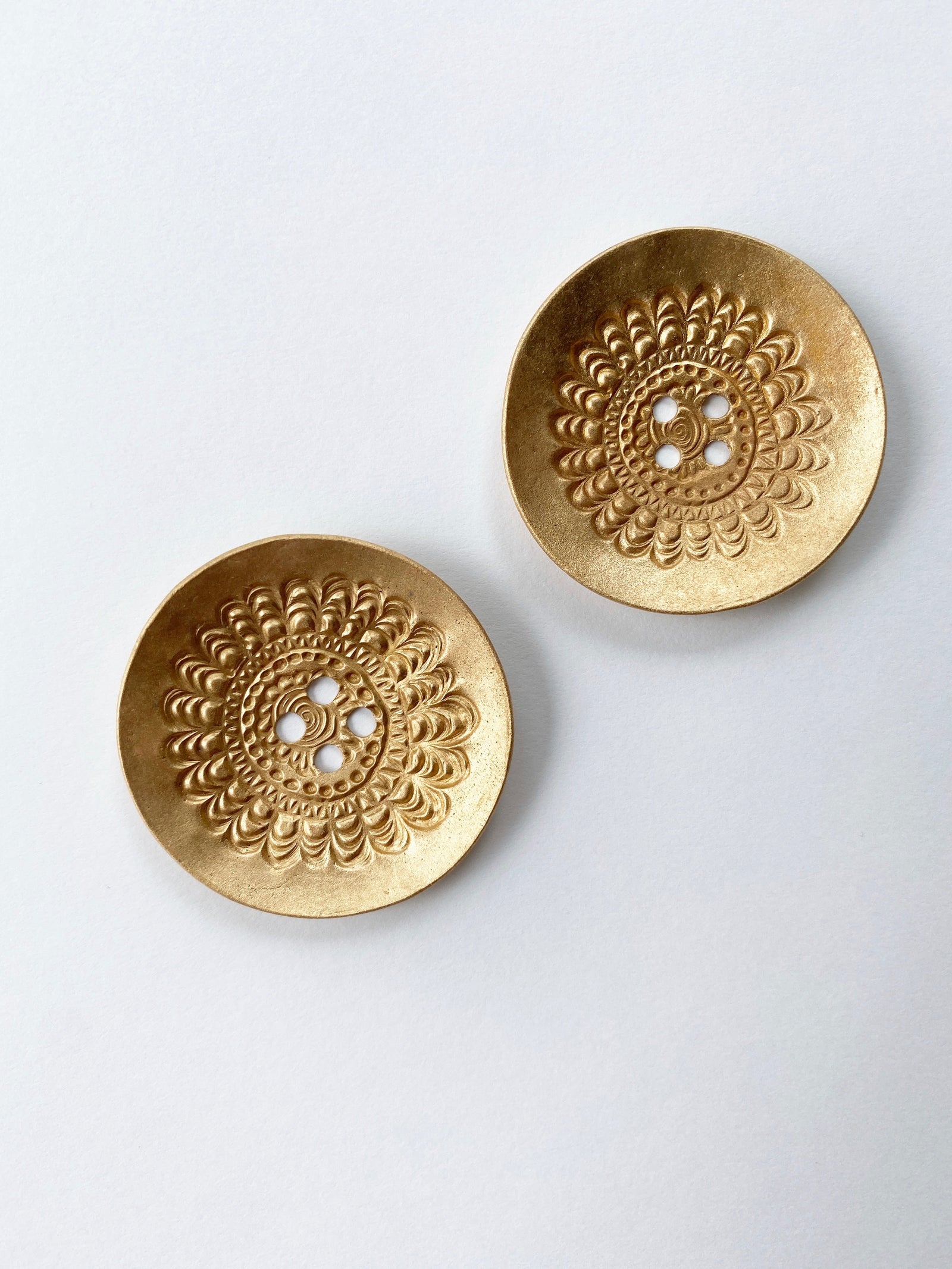 Etched Bronze Buttons