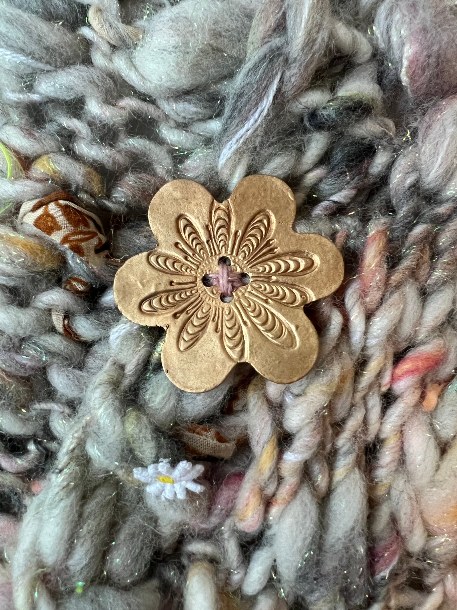 Flower Bronze Buttons