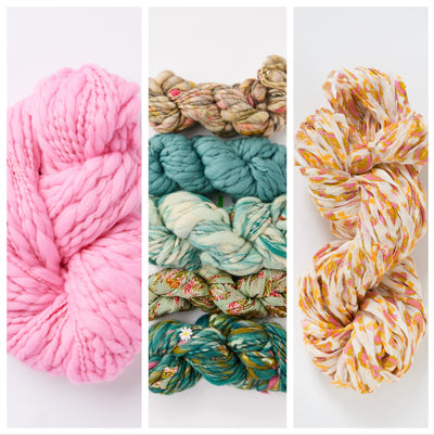 Blooming Plaid Pillow~ Knitalong Kit