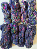 SOLD Dark Blue Sample Skein Bundle ~ 8 Mini Skeins