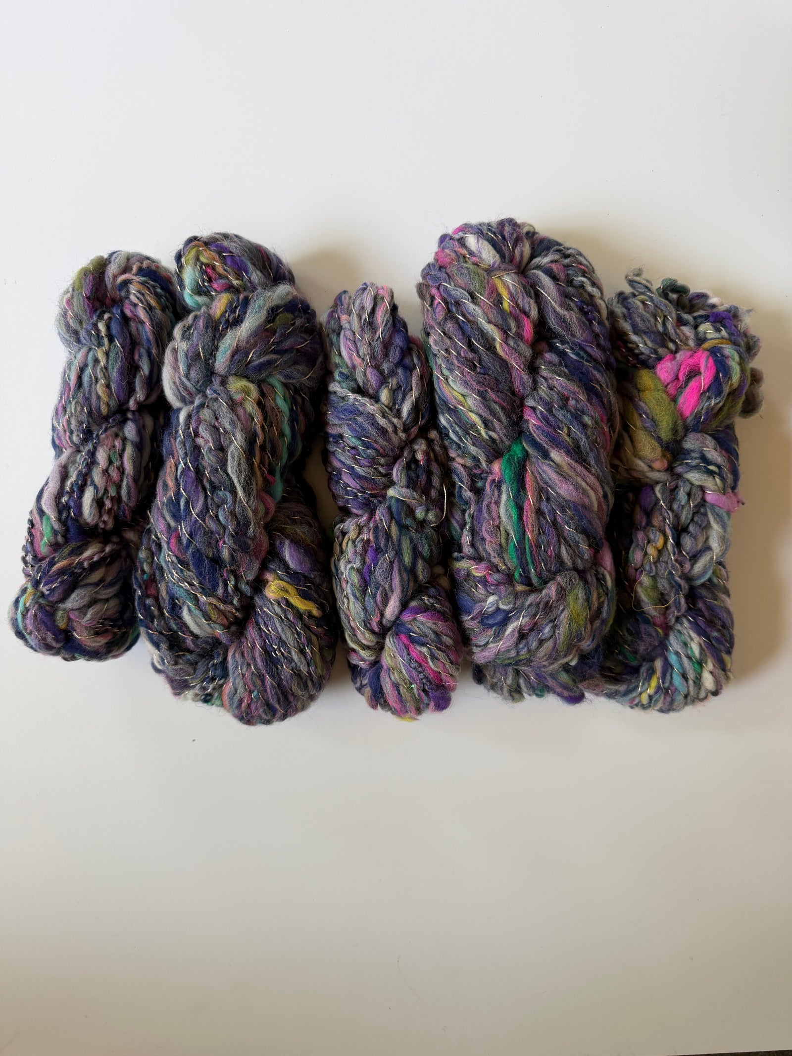 SOLD Dark Blue Sample Skein Bundle ~ 5 Mini Skeins