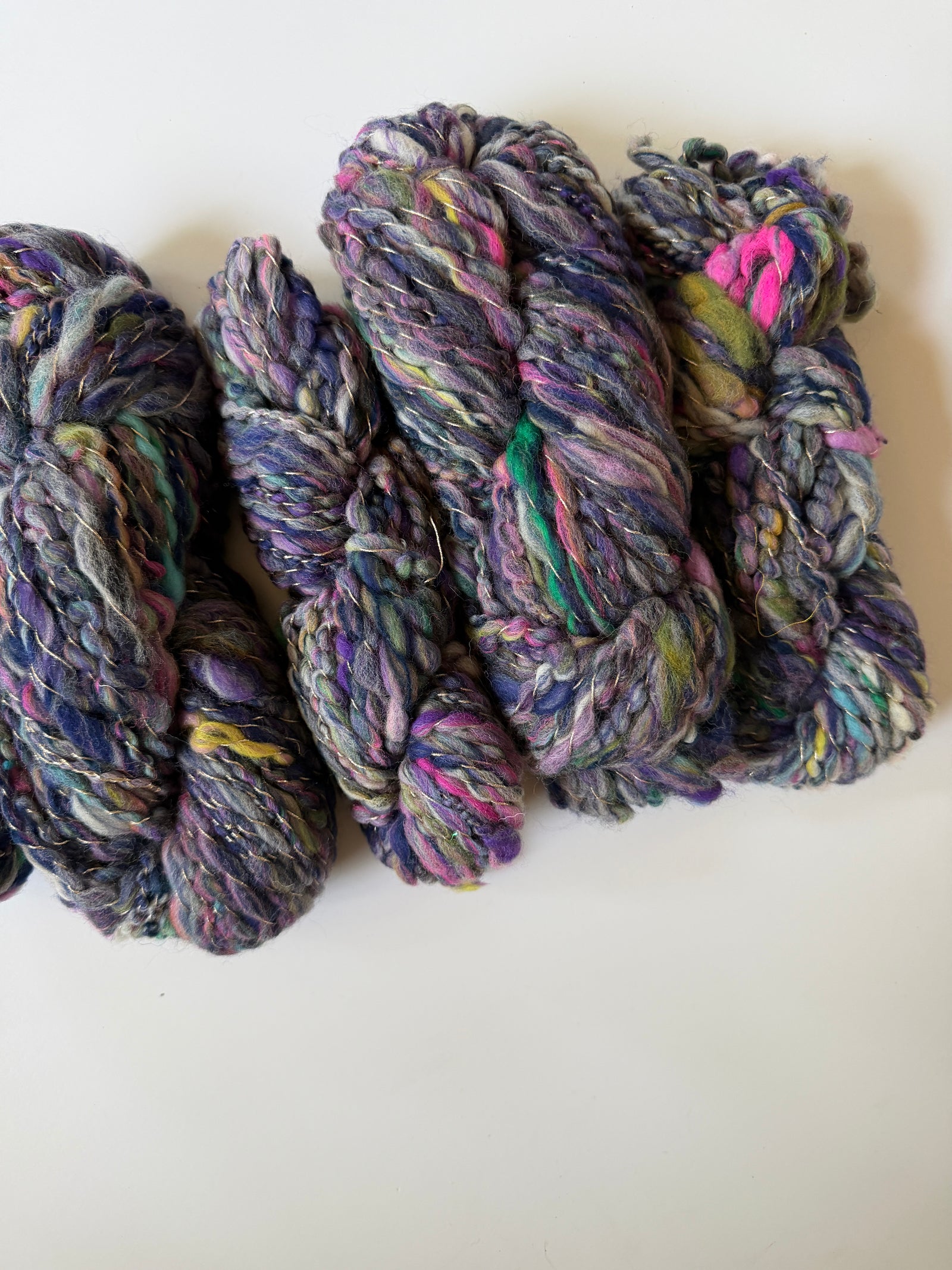 SOLD Dark Blue Sample Skein Bundle ~ 5 Mini Skeins