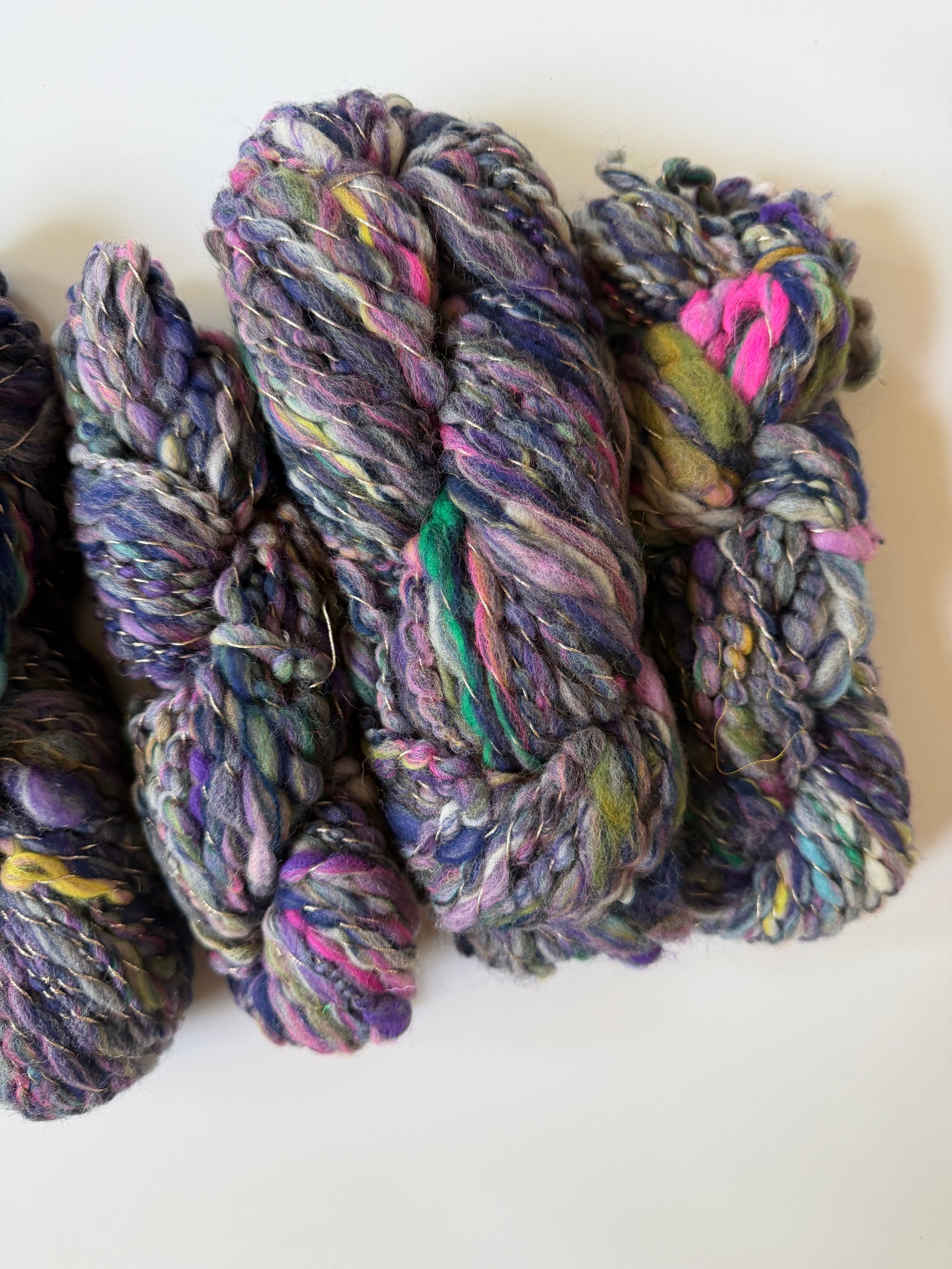 SOLD Dark Blue Sample Skein Bundle ~ 5 Mini Skeins